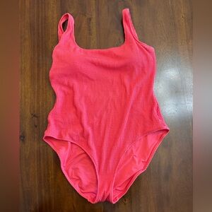 Vibrant Red One-Piece Swimsuit